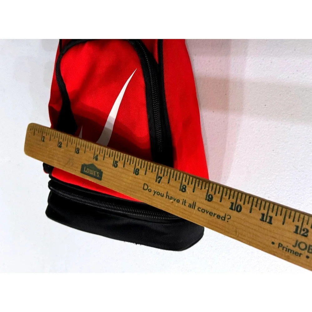 Nike Insulated Lunch Bag Red Black Swoosh Logo Dual Compartment 2546-U10